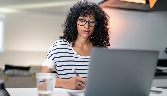 Woman On Computer